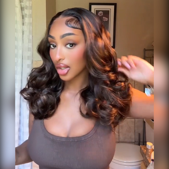 ombre highlight loose body wig (1)