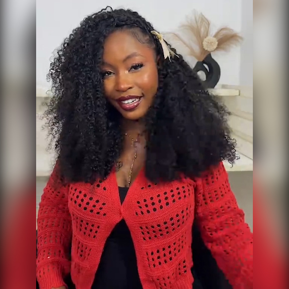 kinky curly crochet hair extension