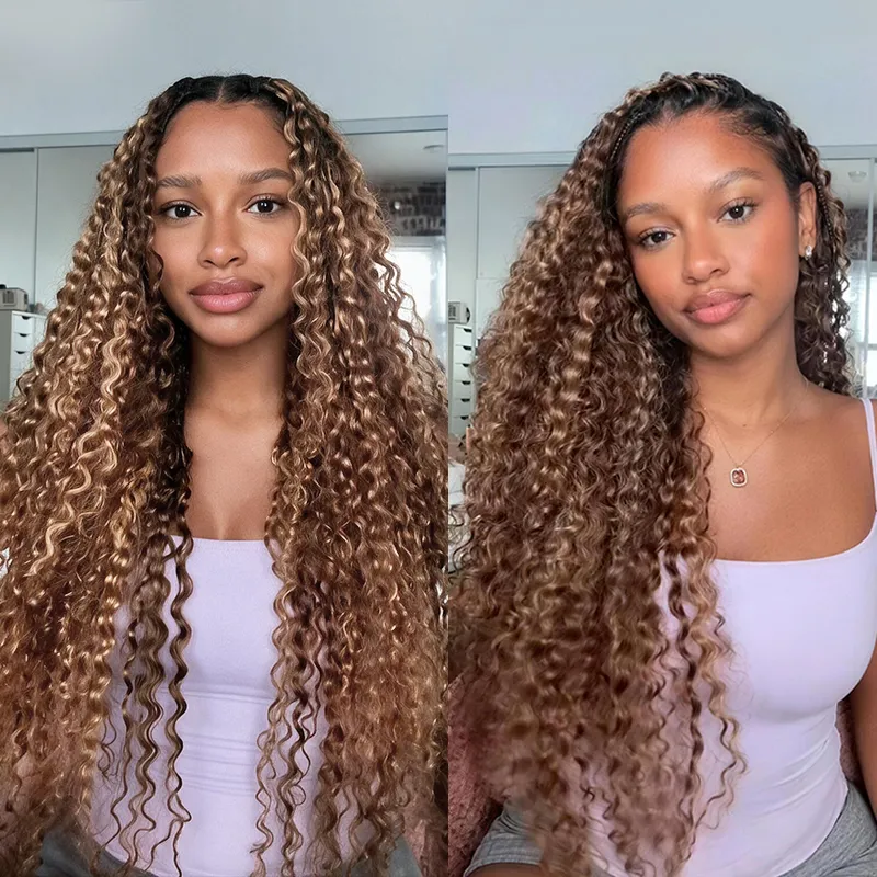 highlight burmese curly crochet hair