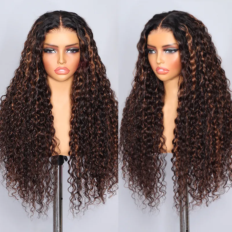 highlight water wave wig